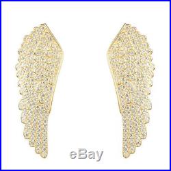 Latelita London 22ct Gold Vermeil Large Angel Wing Earrings