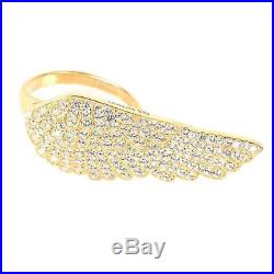 Latelita London 22ct Gold Vermeil Large Angel Wing Ring