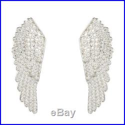 Latelita London 925 Sterling Silver Large Angel Wing Earrings