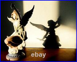 Lladro Angel with Wings Music Player w a Clarinet (ONE LLADRO ONLY)