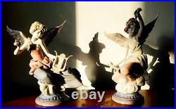 Lladro Angel with Wings Music Player w a Clarinet (ONE LLADRO ONLY)