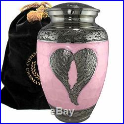 Loving Angel Wings Niche Burial Columbarium or Funeral Adult Cremation Urn