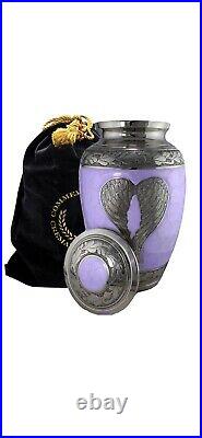 Loving angel wings-lilac urn large
