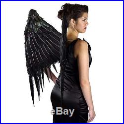 Maleficent Inspired Large Feather Wing Black Feather Angel Halloween Costume