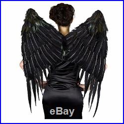 Maleficent Inspired Large Feather Wing Black Feather Angel Halloween Costume