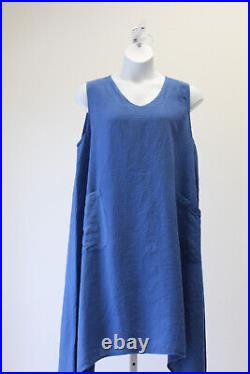 Match Point La Fixsun Long Angel Wing Dress NWT French Blue Size Large
