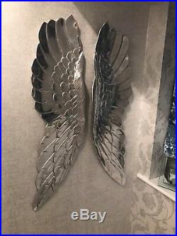Memorial EXTRA LARGE Angel Wings. 115cm. HIGH POLISHED SOLID ALUMINIUM! L