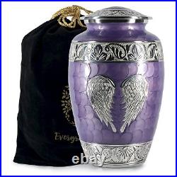 Memorials Handcrafted Angel Wings Large Cremation Urn Adult Ashes Female & Male