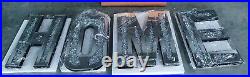 Mirrored Diamond LARGE HOME Letters Crushed Crystal Diamond Wall Art