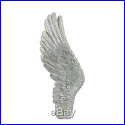 Mother Of Pearl Outstretched Left Angel Wing Wall Hanging Decoration Ornament