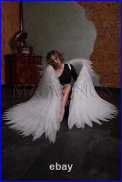 Movable large angel wings cosplay costume adult giant wings black white red gold