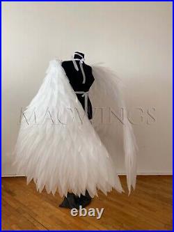 Movable large angel wings with LED light, Halloween angel cosplay costume adult