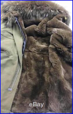 Mr & Mrs Lady Parka Feathered Serpent Army Angel Wings UK 14 Real fur lined