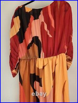 NWT Anthropologie Farm Rio Short-Sleeve Wrap-Front Maxi Dress Size L