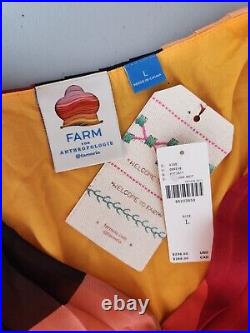 NWT Anthropologie Farm Rio Short-Sleeve Wrap-Front Maxi Dress Size L