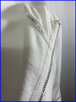NWT Victorias Secret Supermodel Angel Wings Sequin Bling Zip-Up Hoodie Size L
