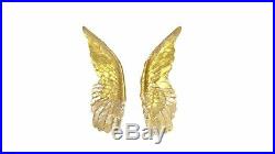 Near and Deer Angel Wings Wall Decor, Large, Gold New