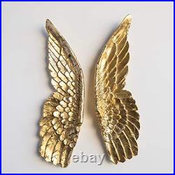 Near and Deer Faux Taxidermy XL Angel Wings Set Wall Mount Gold XLANG08