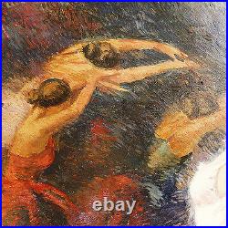 Nenad Mirkovich Angel Wings Original Oil Painting Framed 37 x 47 Ballerina