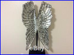 New Heavenly Angel Wings Antique Silver Large Decorative Angel Wings Sculpture
