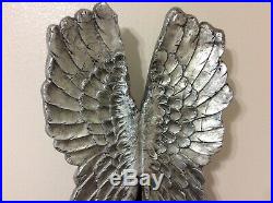 New Heavenly Angel Wings Antique Silver Large Decorative Angel Wings Sculpture