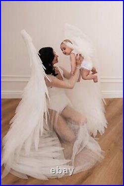 Ngel Maternity Wings White Costume Cosplay Props Fantasy Sexy Women Maternity