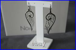 Nomination Angel Wing Large Dangle Sterling Silver Earrings 145306/010 NWT