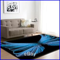Nordic Angel Wings Carpet Soft Flannel Area Rug Parlor Kids Room Anti-slip Large