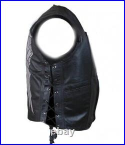 Norman Reedus Walking Dead Daryl Dixon Leather Vest with Angel Wings