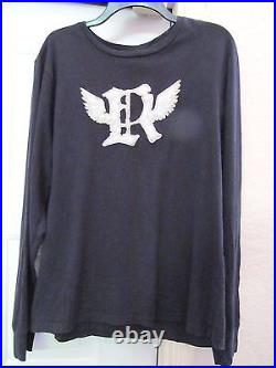 POLO RALPH LAUREN PRL Chariot of Fire Angel Wing L/S Knit Shirt Blue Mens L RARE