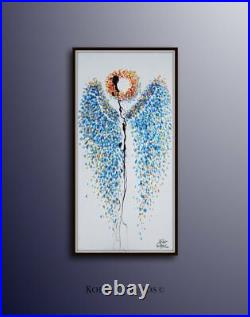 Painting 55- Angel wings, Original Oil Painting, One of a Kind Piece of Art