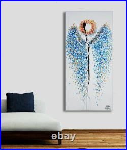Painting 55- Angel wings, Original Oil Painting, One of a Kind Piece of Art