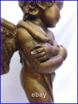 Pair of (2) Austin Sculpture Home Collection 15 Cherub Winged Angel Statues