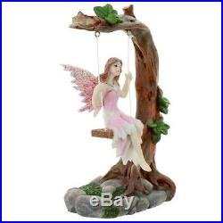 Pair of Swinging Flower Fairy Winged Angel Figure Home Decoration Spiritual Gift
