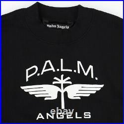 Palm Angels Black Military Wings Sweatshirt Size L Oversized fit