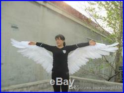 Pro High-Quality White & Black Feather Devil Angel Halloween Wings Model Large