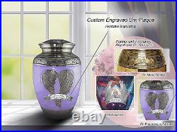 Purple Loving Angel Cremation Urns for Ashes Adult Female, Urns for Human Ashes