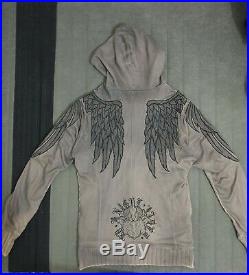 RARE Jaded by Knight Lost Angels Winged Hoodie Hand Made Men's L Large