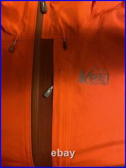 REI Co-op XeroDry GTX Jacket Solar Red/Cabin Wood Men's Sz. L