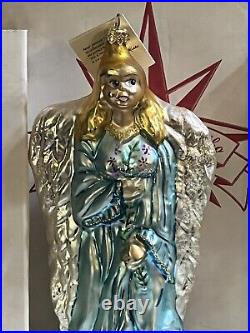 Radko GLAD TIDINGS TO ALL Angel Silver Wings Ornament 95-115-0 8
