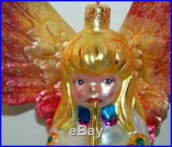 Radko JOY TO THE WORLD Christmas Ornament 95-042-0 LARGE ANGEL WITH WINGS