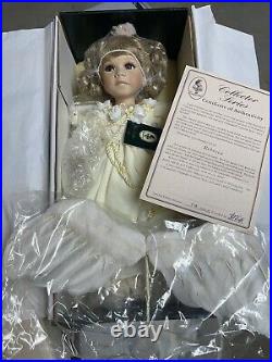 Rare Porcelin Geppeddo Rebecca Angel Doll With Wings And Coa