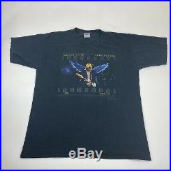 Rare Vintage 90s Nirvana Kurt Cobain Angel Wings Graphic T-Shirt Single Stitch