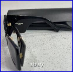 Saint Laurent SL M119/F BLAZE Sunglasses 001 BLACK AUTHENTIC