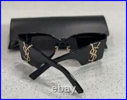 Saint Laurent SL M119/F BLAZE Sunglasses 001 BLACK AUTHENTIC