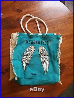 Seaside Florida Canvas Beach Bag Angel Wings
