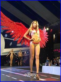 Sexy Red Angel Wings Large Feather Wings Stage Cosplay Costume