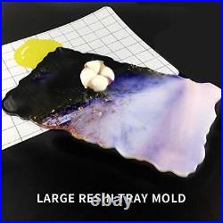 Shiny Glossy Large Silicone Molds Tray Molds Irregular Resin Tray Molds Thick