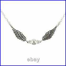 Solid 925 Sterling Silver Angel Wing Locking Day Collar BDSM ToBeHis
