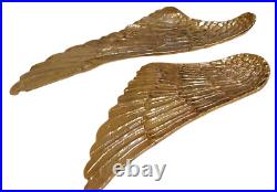 Solid Brass Angel Wing Decorative Platters Trays Large 21 & 15½